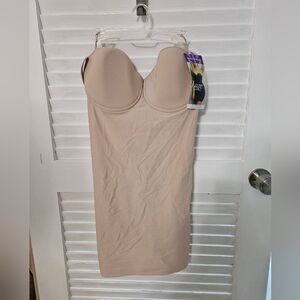 Lux Beige Strapless Shapewear Slip